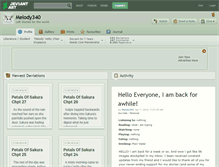 Tablet Screenshot of melody340.deviantart.com