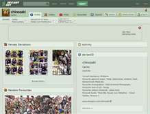 Tablet Screenshot of chinozaki.deviantart.com