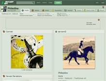 Tablet Screenshot of philestino.deviantart.com