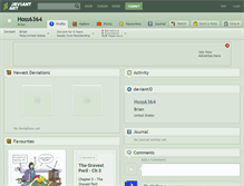Tablet Screenshot of hoss6364.deviantart.com