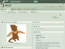 Tablet Screenshot of lugiayoshi.deviantart.com
