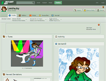 Tablet Screenshot of leeshajoy.deviantart.com