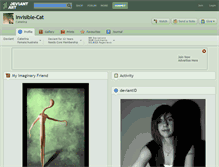 Tablet Screenshot of invisible-cat.deviantart.com