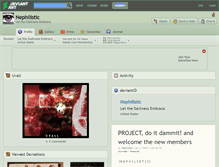 Tablet Screenshot of nephilistic.deviantart.com