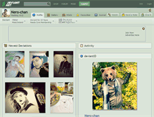 Tablet Screenshot of nero-chan.deviantart.com