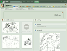 Tablet Screenshot of captainm.deviantart.com