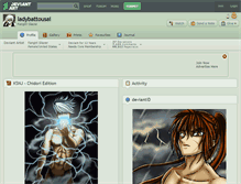 Tablet Screenshot of ladybattousai.deviantart.com