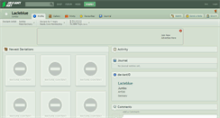Desktop Screenshot of lacieblue.deviantart.com