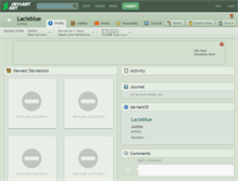 Tablet Screenshot of lacieblue.deviantart.com