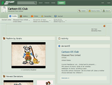Tablet Screenshot of cartoon-oc-club.deviantart.com