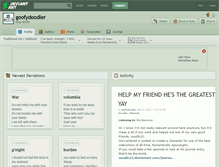 Tablet Screenshot of goofydoodler.deviantart.com