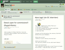 Tablet Screenshot of beane-cat.deviantart.com