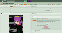 Desktop Screenshot of midnightthedarkdrago.deviantart.com
