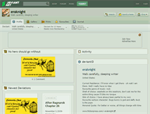 Tablet Screenshot of eraknight.deviantart.com