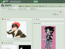 Tablet Screenshot of majochan.deviantart.com