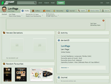 Tablet Screenshot of levipage.deviantart.com