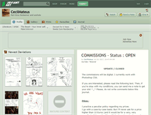 Tablet Screenshot of cecilmateus.deviantart.com