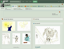 Tablet Screenshot of kiradu81.deviantart.com