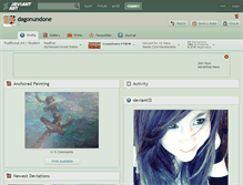 Tablet Screenshot of dagonundone.deviantart.com