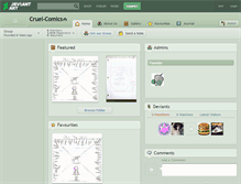 Tablet Screenshot of cruel-comics.deviantart.com