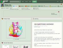 Tablet Screenshot of ninja-linx.deviantart.com