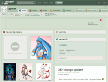 Tablet Screenshot of cyyeun.deviantart.com