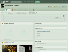 Tablet Screenshot of homemadecrackers.deviantart.com