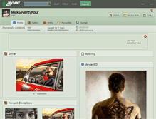 Tablet Screenshot of mickseventyfour.deviantart.com