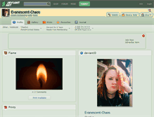 Tablet Screenshot of evanescent-chaos.deviantart.com