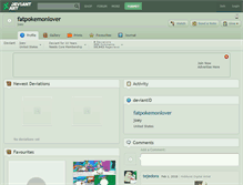Tablet Screenshot of fatpokemonlover.deviantart.com