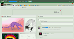Desktop Screenshot of darkwolfpire.deviantart.com