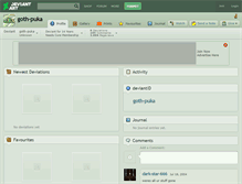 Tablet Screenshot of goth-puka.deviantart.com