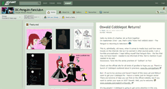 Desktop Screenshot of dc-penguin-fanclub.deviantart.com