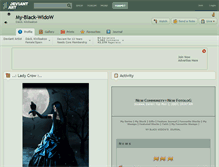 Tablet Screenshot of my-black-widow.deviantart.com