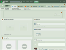 Tablet Screenshot of cocoyin.deviantart.com