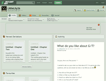 Tablet Screenshot of littlelily26.deviantart.com