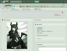 Tablet Screenshot of ladyrawr.deviantart.com