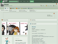 Tablet Screenshot of nirome.deviantart.com