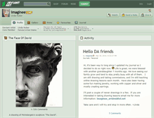 Tablet Screenshot of imaginee.deviantart.com
