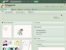 Tablet Screenshot of ktchamberlain.deviantart.com