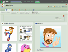 Tablet Screenshot of darksonic1.deviantart.com
