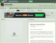 Tablet Screenshot of inflationcadet.deviantart.com
