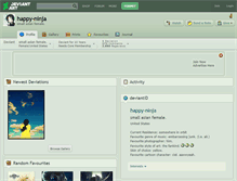 Tablet Screenshot of happy-ninja.deviantart.com