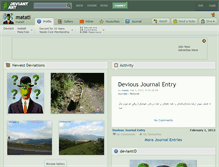Tablet Screenshot of matati.deviantart.com