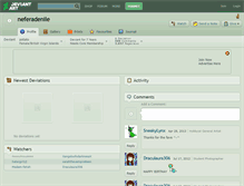 Tablet Screenshot of neferadenile.deviantart.com