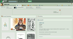 Desktop Screenshot of claire-san.deviantart.com