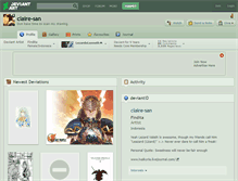 Tablet Screenshot of claire-san.deviantart.com
