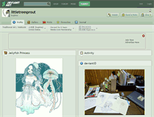 Tablet Screenshot of littletreesprout.deviantart.com