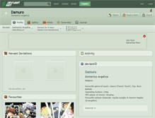 Tablet Screenshot of damuro.deviantart.com