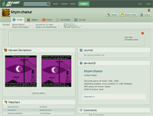 Tablet Screenshot of khym-chanur.deviantart.com